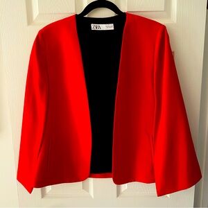 Zara Cape Sleeve Blazer